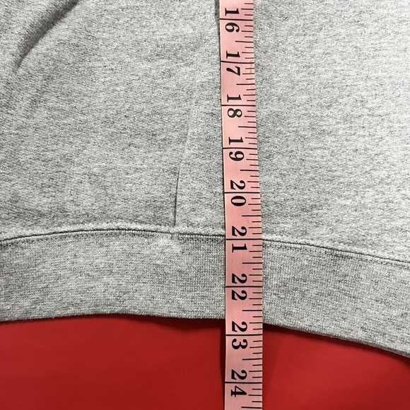 Hanes EcoSmart Disney Mickey Mouse Crewneck Gray Sweatshirt Womens Sz M Patches - Picture 6 of 6